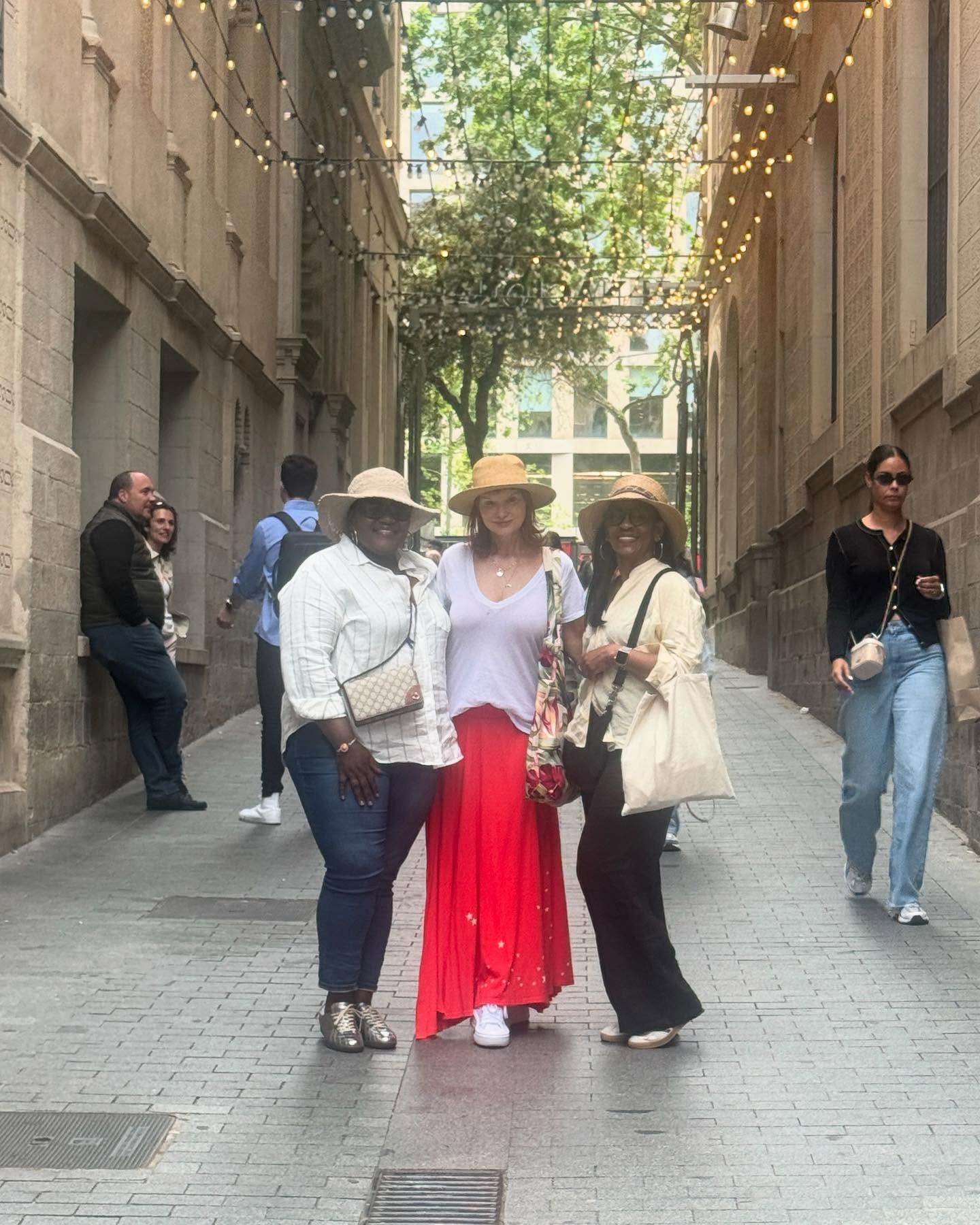 Octavia Spencer and crew explore Spain's lively streets; one battles hotel FOMO tonight!!