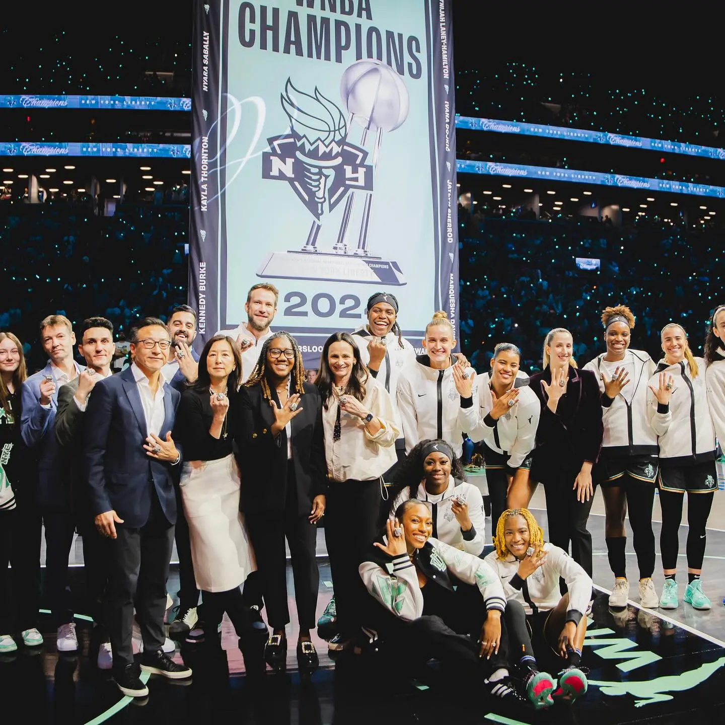 Champion Rings Unveiled In Historic NYLiberty Moment