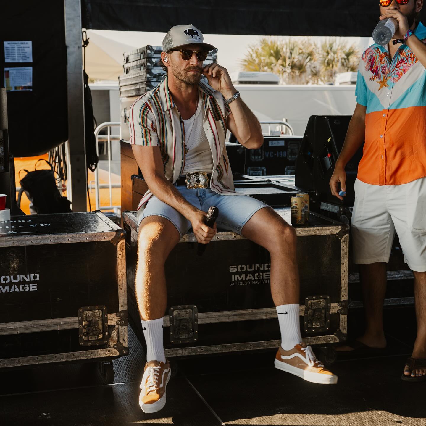 Chase Rice Brings Back Jean Shorts With Bold Performance