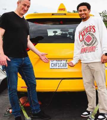 Exclusive behind-the-scenes glimpses from Ben Bailey's dynamic chief cab shoot day, live!!