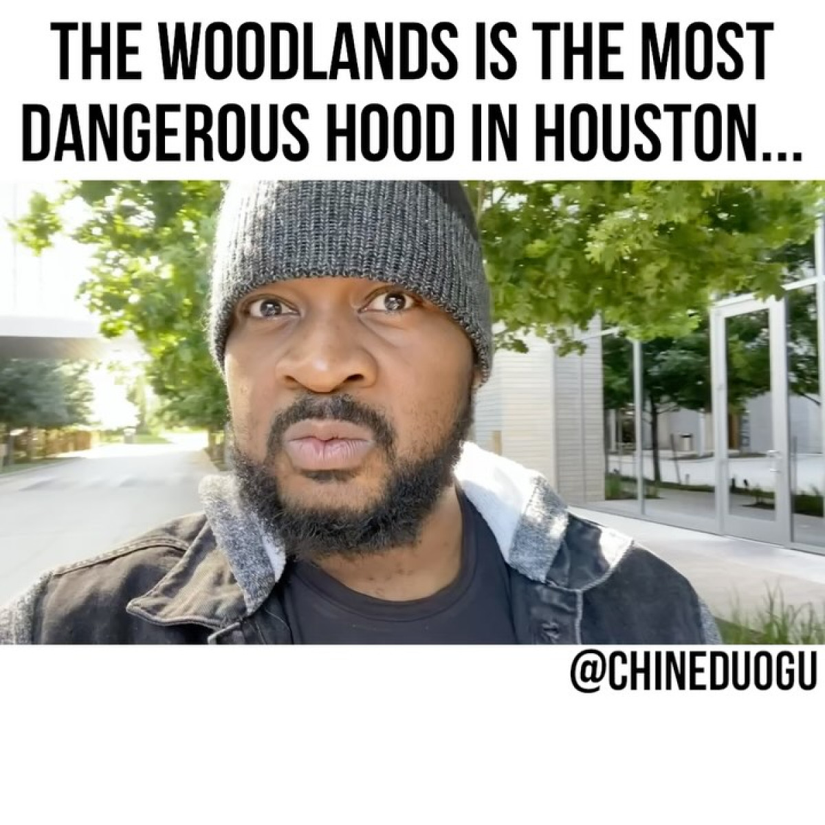 Chinedu teases video twist and announces must-see Texas tour dates for live stand-up shows.