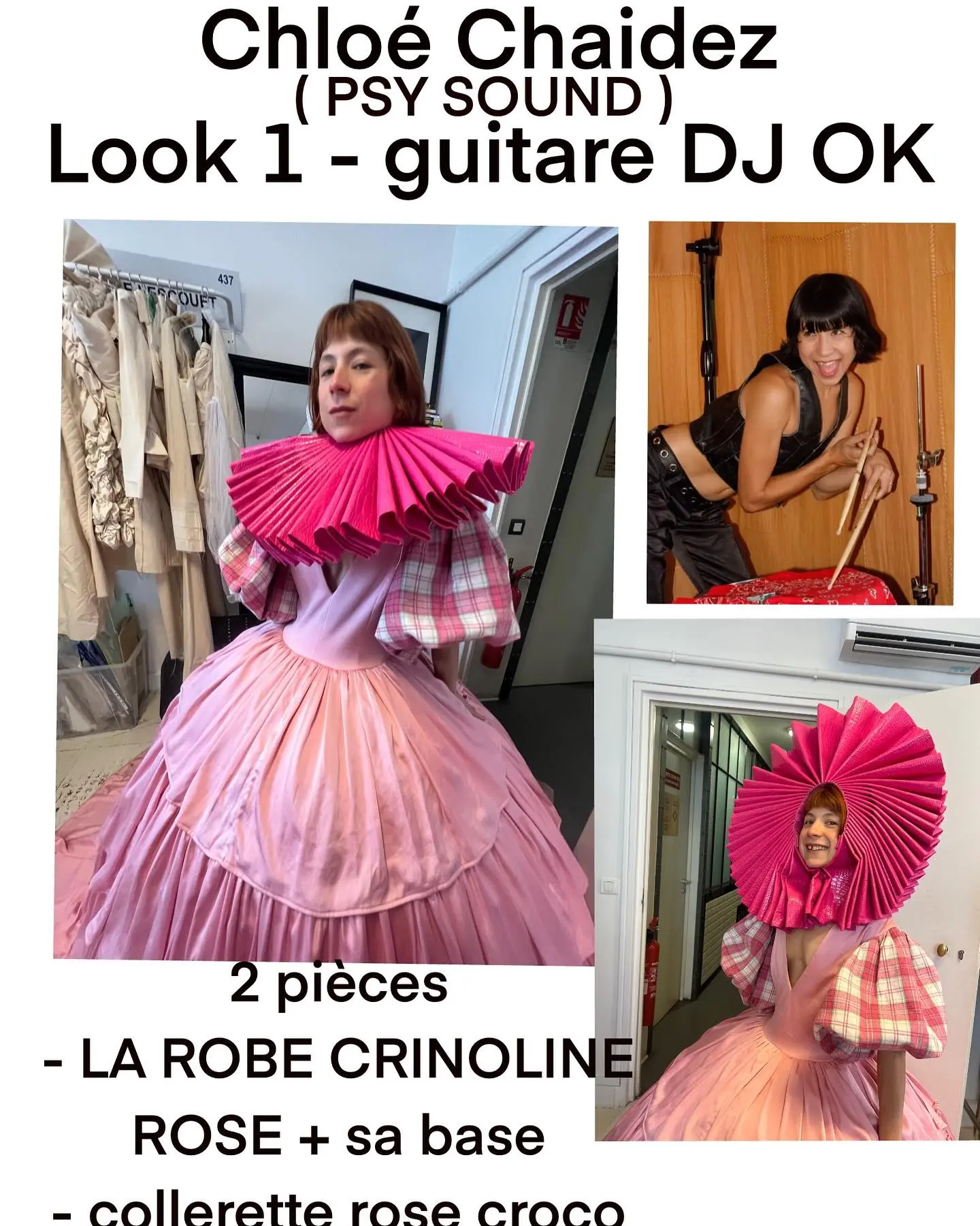 Chloe Chaidez’s Three Paired Looks for PSY Sound Show