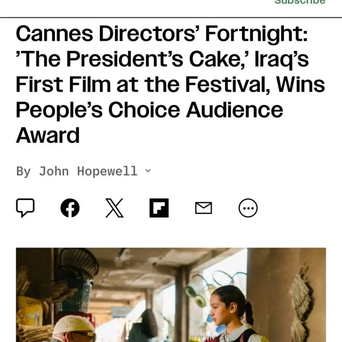 Chris Columbus Celebrates Cannes Audience Award Win Chris Columbus hails fan-voted recent triumph of his Maiden Voyage film at Cannes Festival