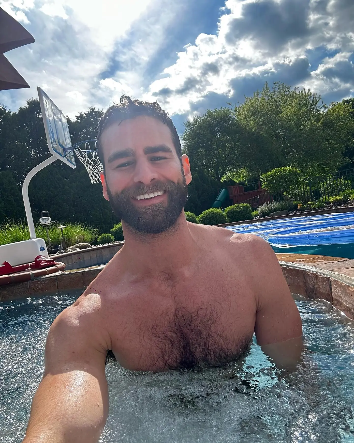 Chris Salvatore Enjoys Refreshing Pool Day Chris Salvatore takes a refreshing break, showcasing vibrant pool vibes on Instagram