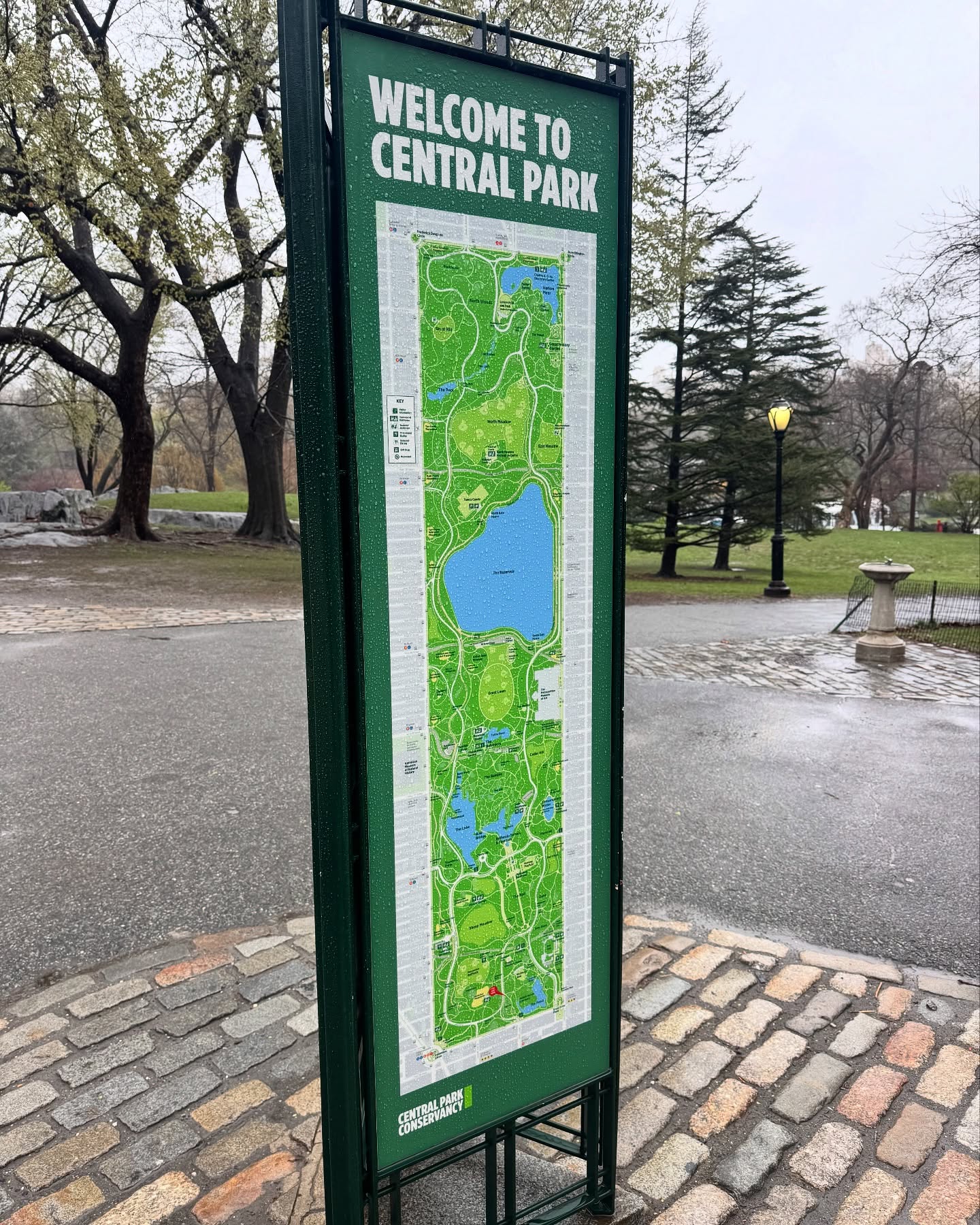 Christian J. Simon Braves NYC Rain at Central Park