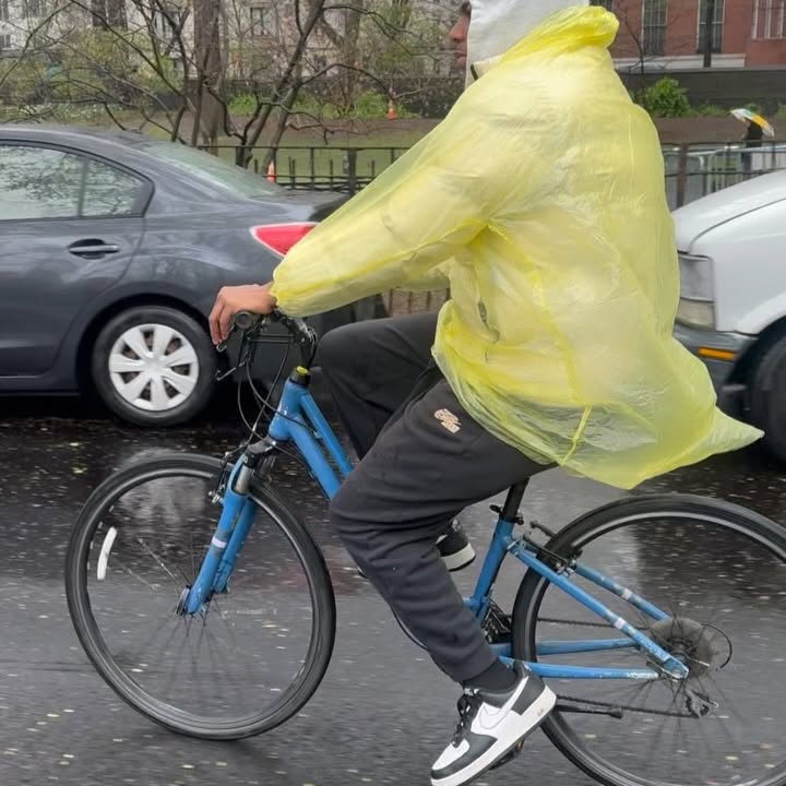 Christian J. Simon Braves NYC Rain at Central Park