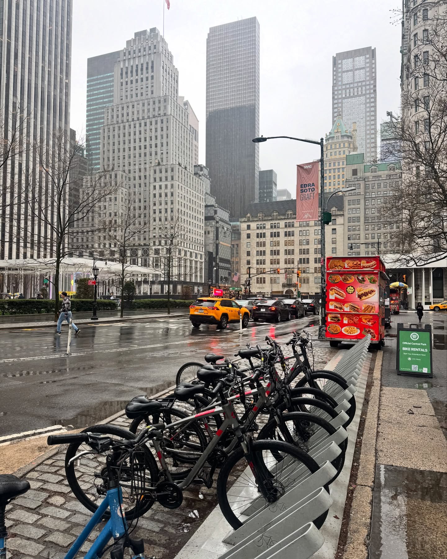 Christian J. Simon Braves NYC Rain at Central Park