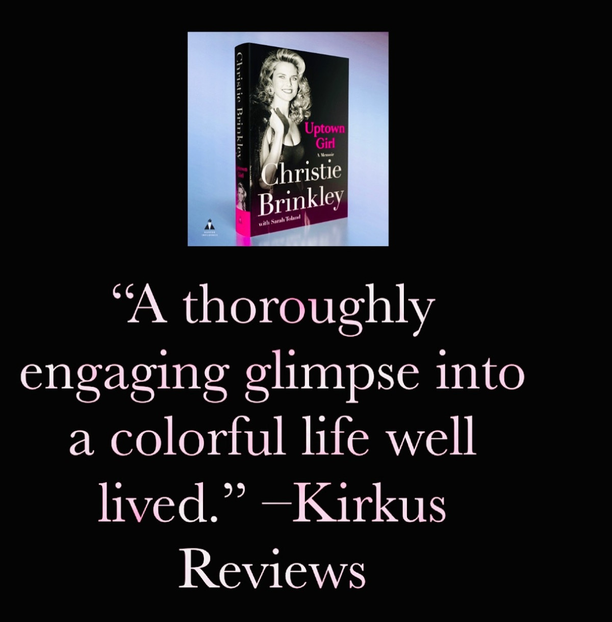 Christie Brinkley Memoir Earns Stellar Kirkus Review Renowned model and memoirist Christie shines as her book earns an acclaimed Kirkus review!