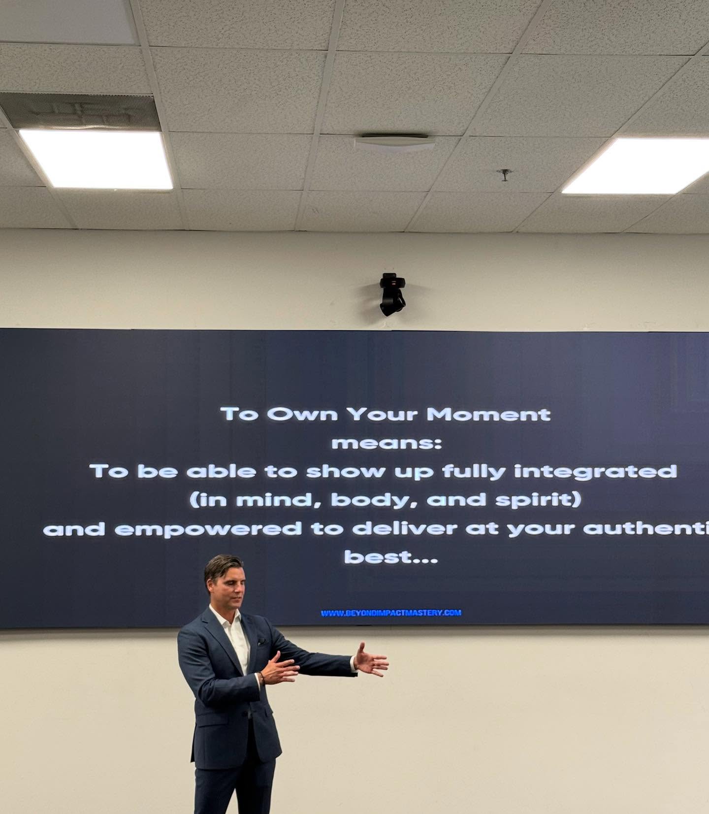 Colin Egglesfield Presents Own Your Moment Keynote
