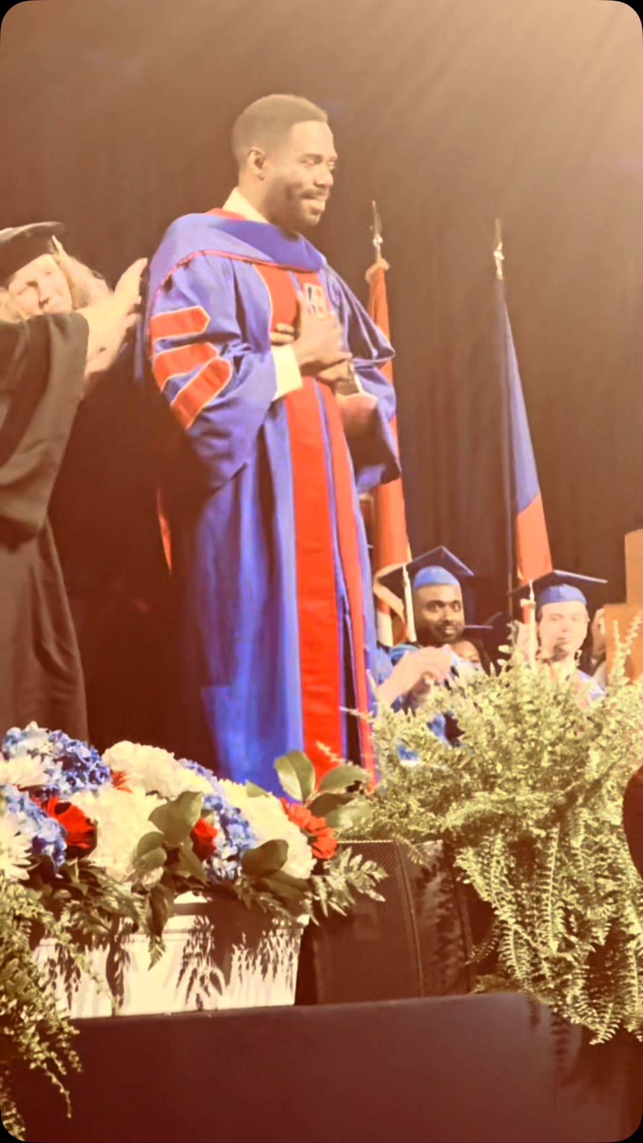Expressing gratitude with style, Colman Domingo unites academic pride and celebrity flair!