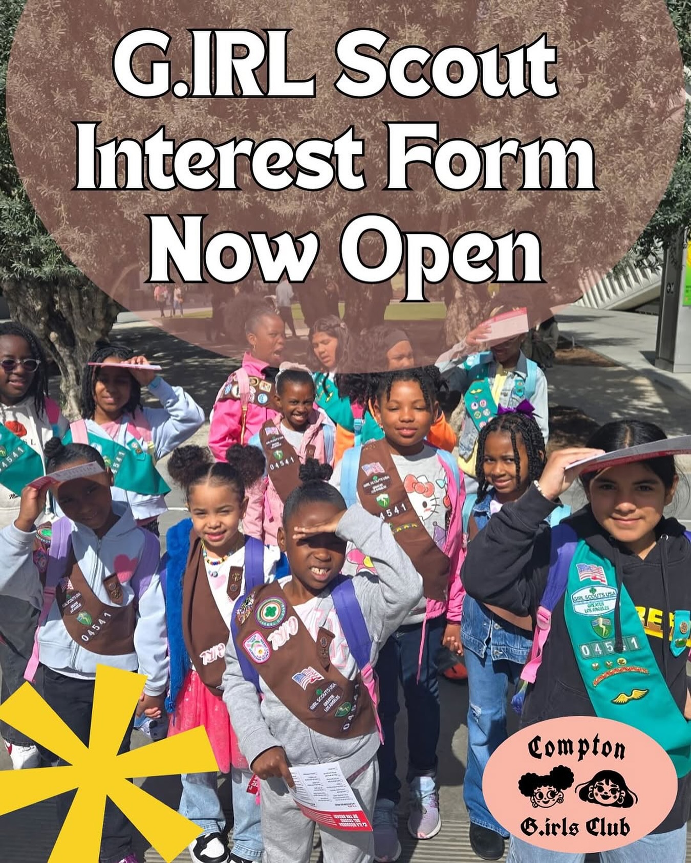 Compton Girls Club Opens Girl Scout Troop Interest Form Local youth leaders launch new program for students in underserved South LA neighborhoods.
