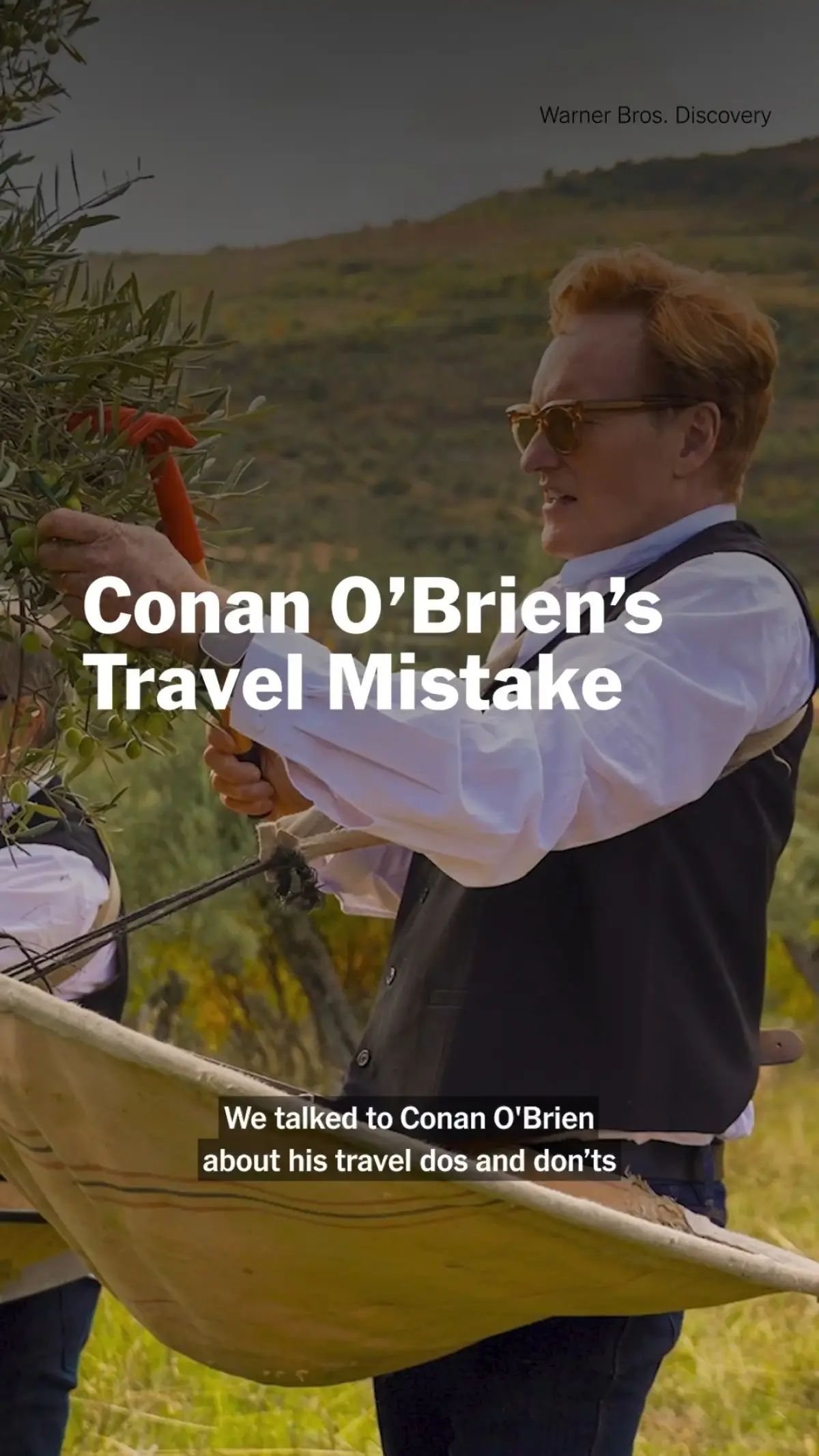 Conan O’Brien’s Global Hairdo Dilemma Conan O'Brien stumbles through travel mishaps as his famed hairdo meets power issues now!!