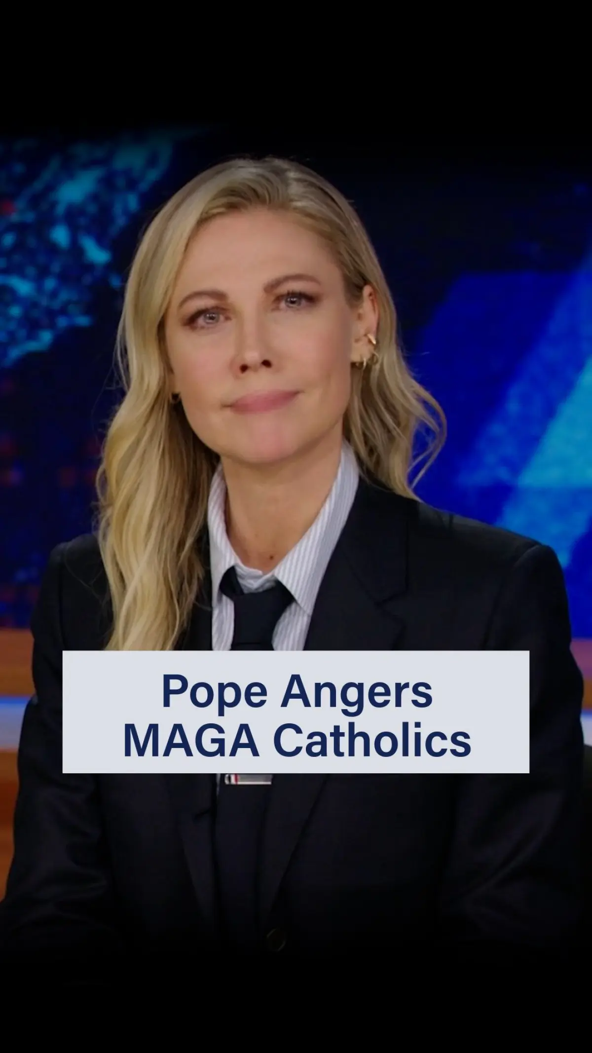 Desi Lydic sparks social media debate as conservatives target satirical Pope Leo XIV jab!!