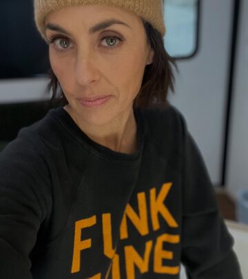 Celeb icon Constance Zimmer shares her weekend mood as she steps into the funk zone right!