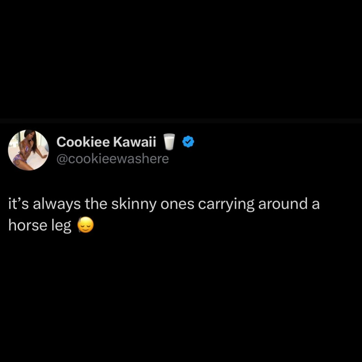 Edgy Instagram post shows unforeseen humor, merging sass with daring fun. Pure delight!!!!