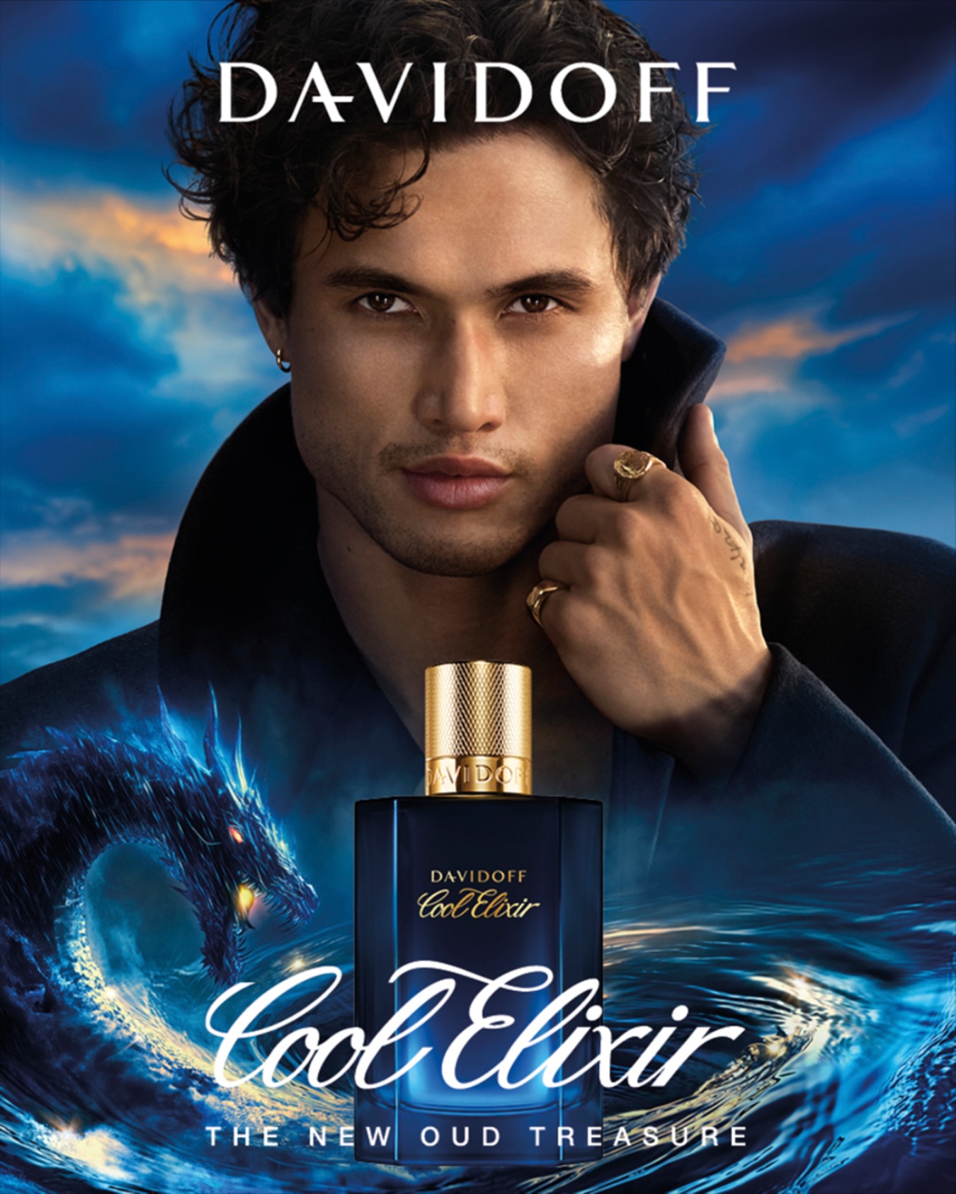 Cool Elixir Unveils Oud Treasure Davidoff unveils Cool Elixir: an exotic Oud fragrance marked by Charles Melton’s flair!!!