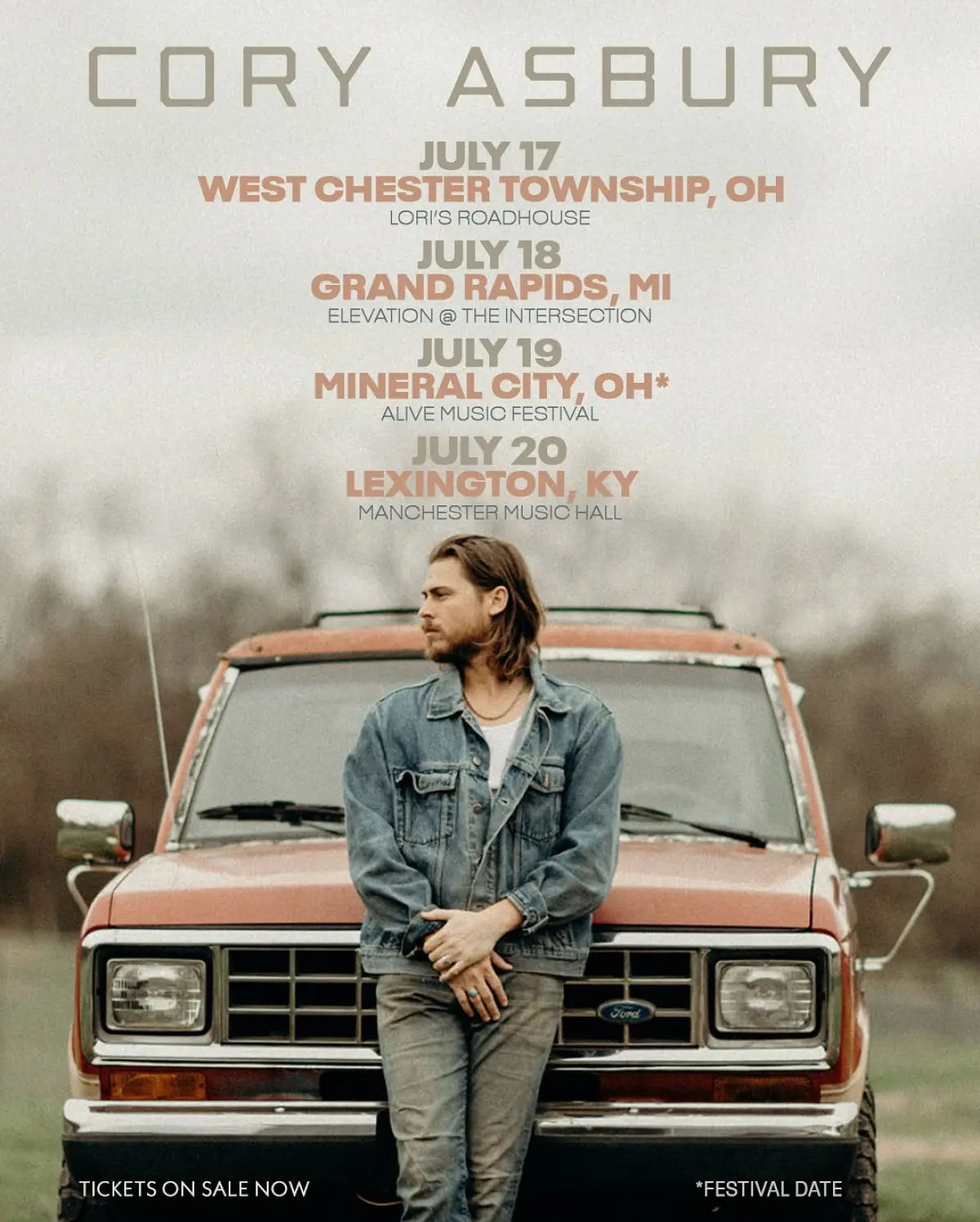 Cory Asbury Announces July Tour Stops Cory Asbury unveils July tour plans; fans share city tips in a vibrant, engaging update!!!!
