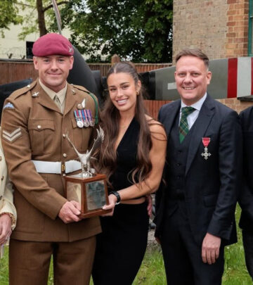 Milestone military honor meets cheeky charm at Brize Norton, celebrating triumph & style.!