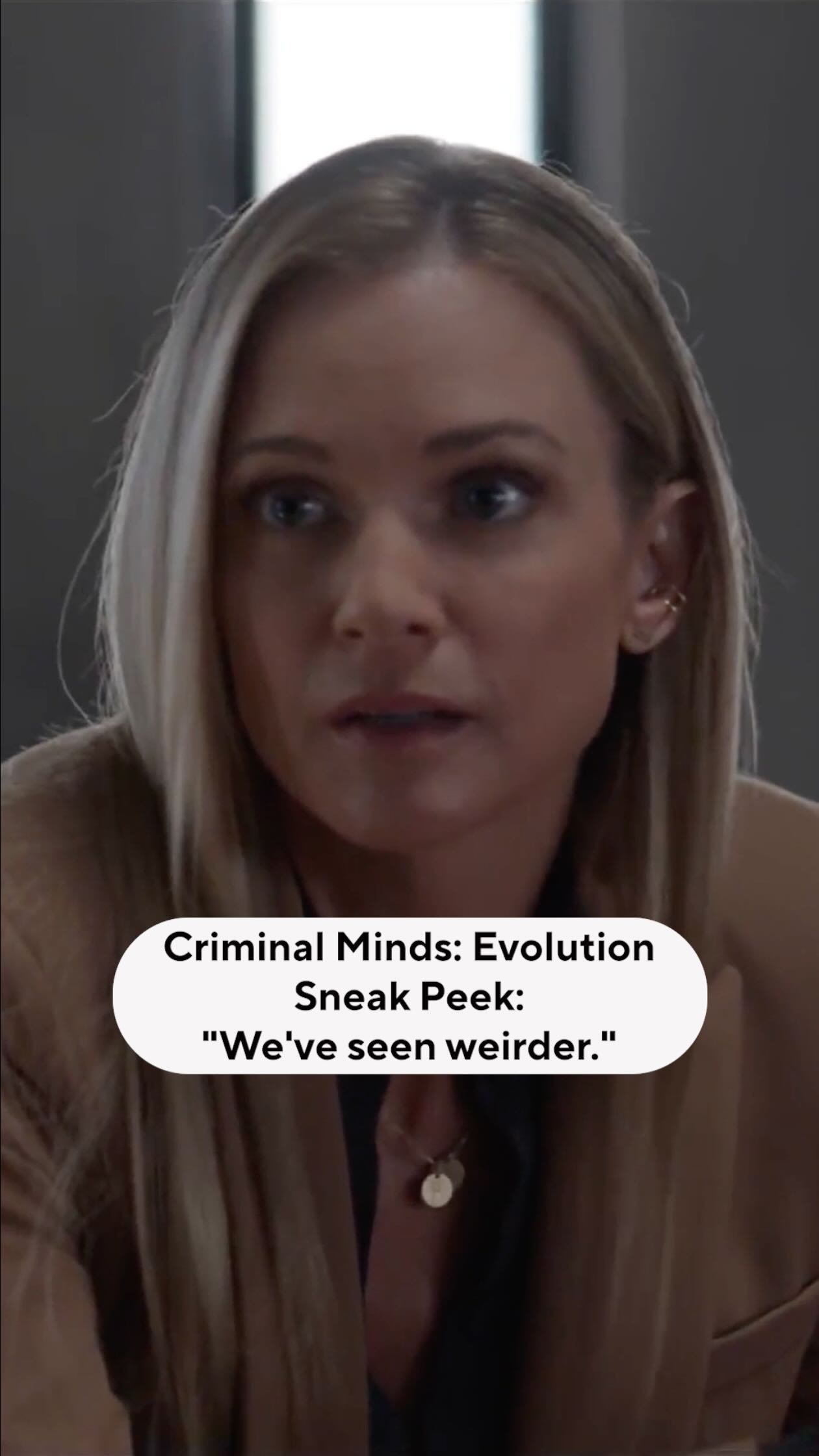 Criminal Minds Evolution: Crunchy Cheese Snack Moment A.J. Cook charms viewers in a playful clip with her unmistakable crunchy cheese indulgence.