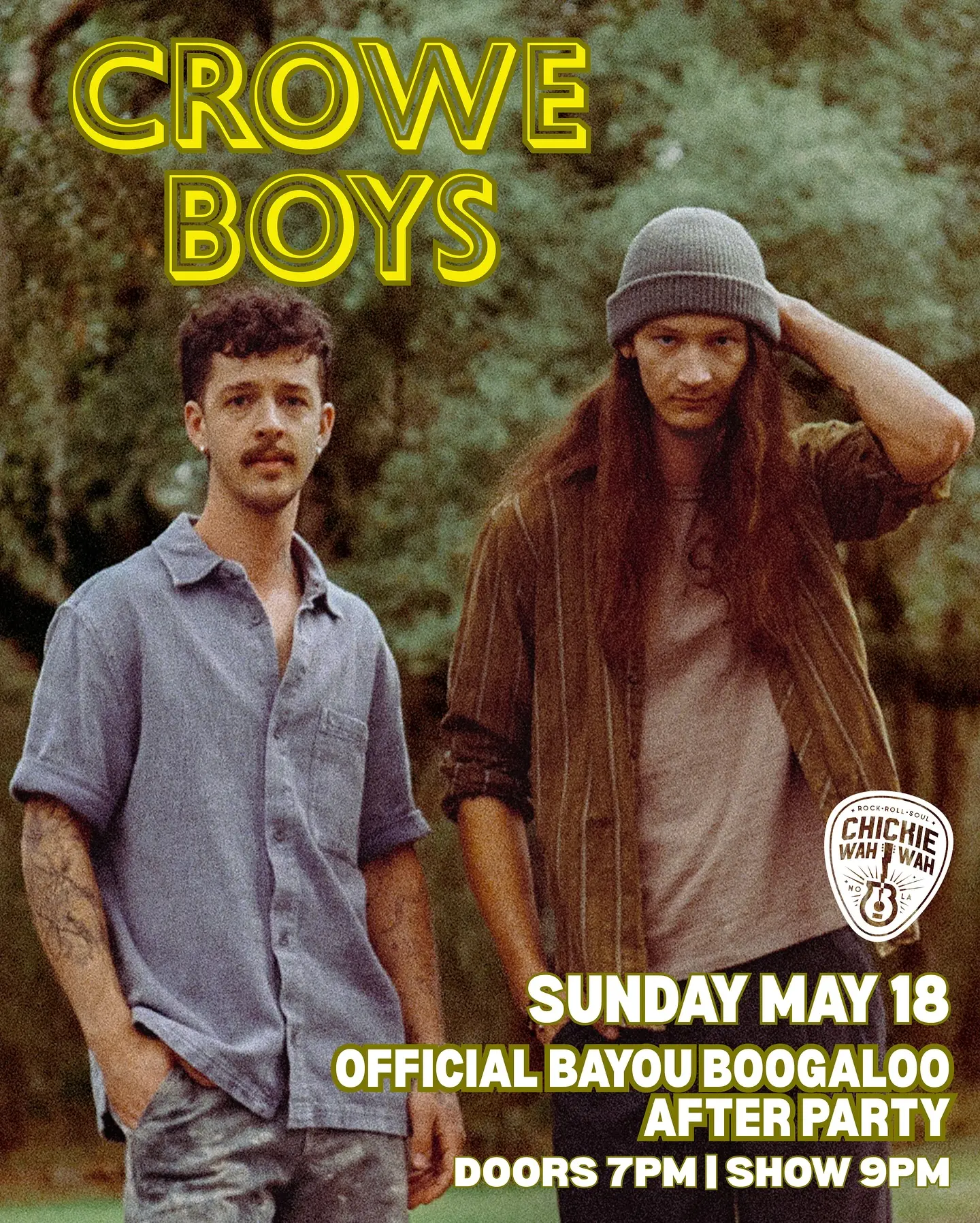 Crowe Boys Light Up NOLA After Party Prepare for a rhythmic spectacle as Crowe Boys rock Chickie Wah Wah in electrifying NOLA!
