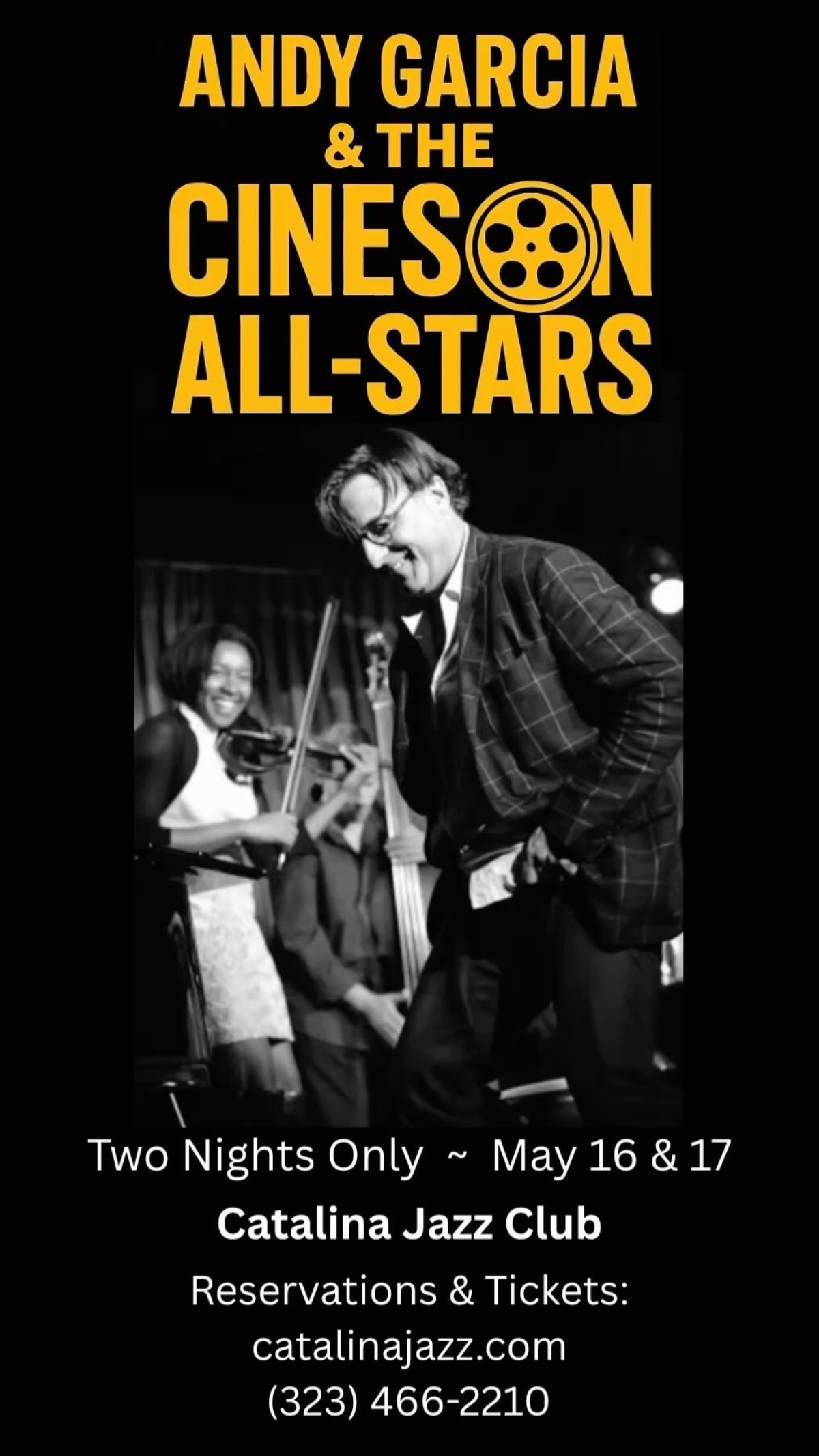 Cuban Jam Sessions With Andy García On May 16th And 17th Experience vibrant Cuban rhythms as legendary actor Andy García ignites the live stage now.