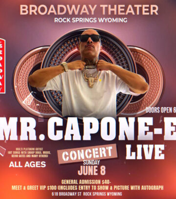 Mr. Capone-E’s debut in Wyoming sparks fan buzz as live performance rocks Rock Springs!!!!