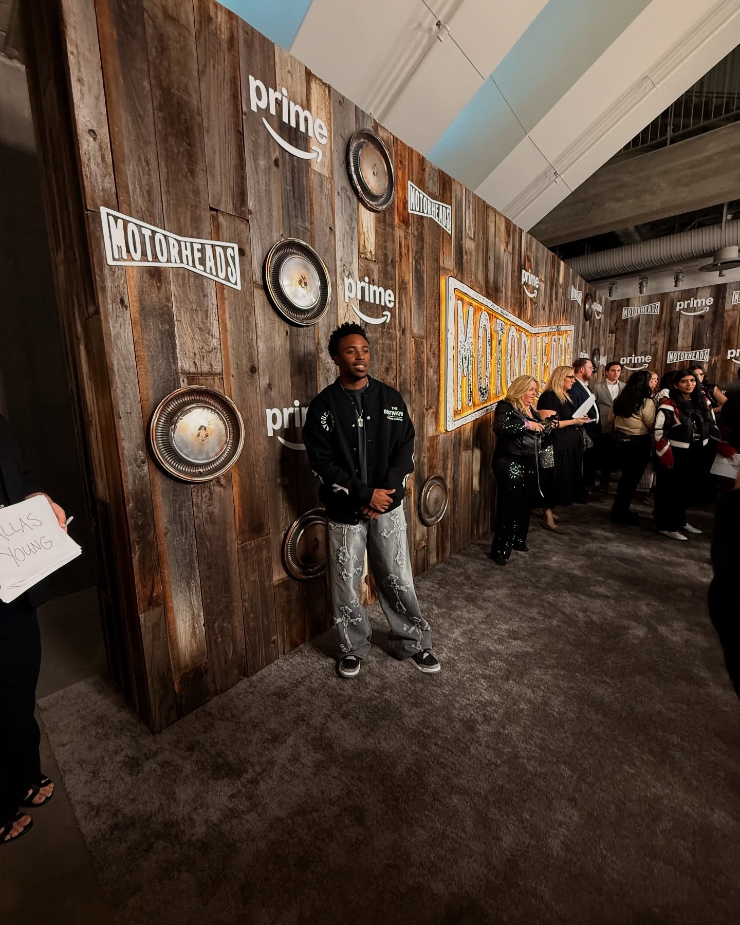 Dallas Dupree Young Shines At Motorheads Premiere Actor Dallas Dupree Young dazzles at motor premiere, merging style and automotive passion.