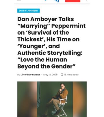 Dan Amboyer’s Deep Dive With GLAAD Sparks Reflective Journey