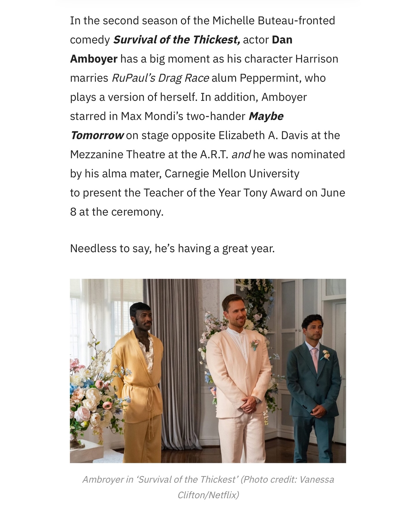 Dan Amboyer’s Deep Dive With GLAAD Sparks Reflective Journey