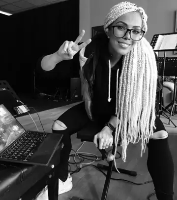 Behind the scenes, creative energy ignites with smiles, laughter, and artistic joy right.