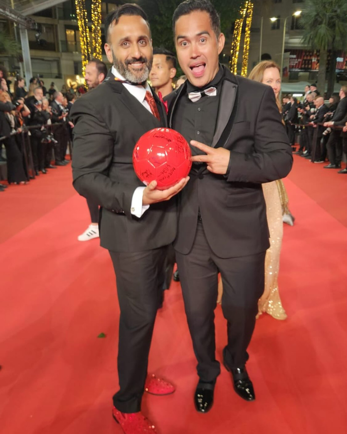 Darwin Reina Shines At Cannes Red Carpet Top filmmaker and producer Darwin Reina dazzles the Cannes red carpet with vibrant energy!!