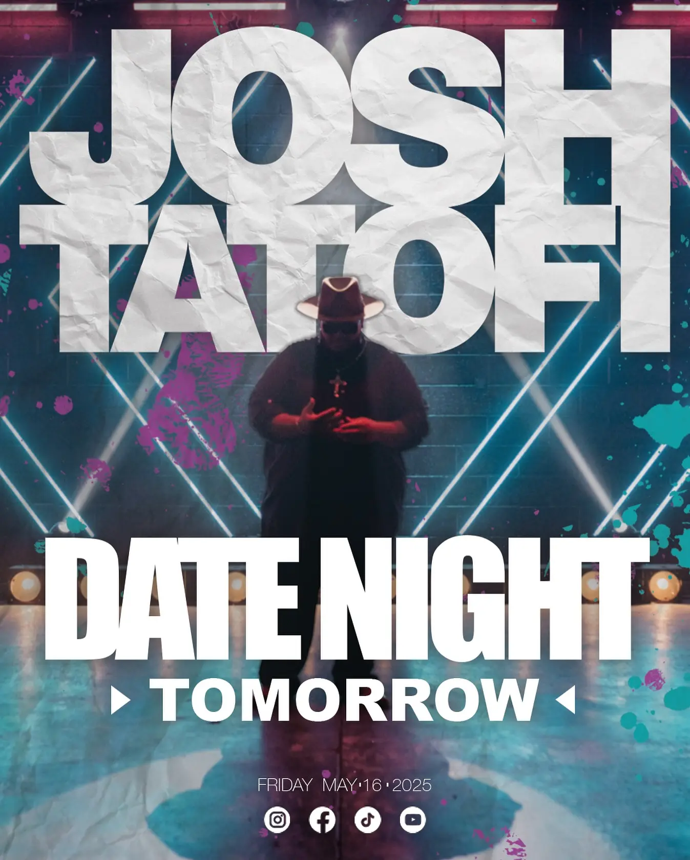 Date Night Single Drops Tomorrow, Sparks Romance Romantic vibes and limited-edition roses beautifully frame Josh Tatofi's release tomorrow!
