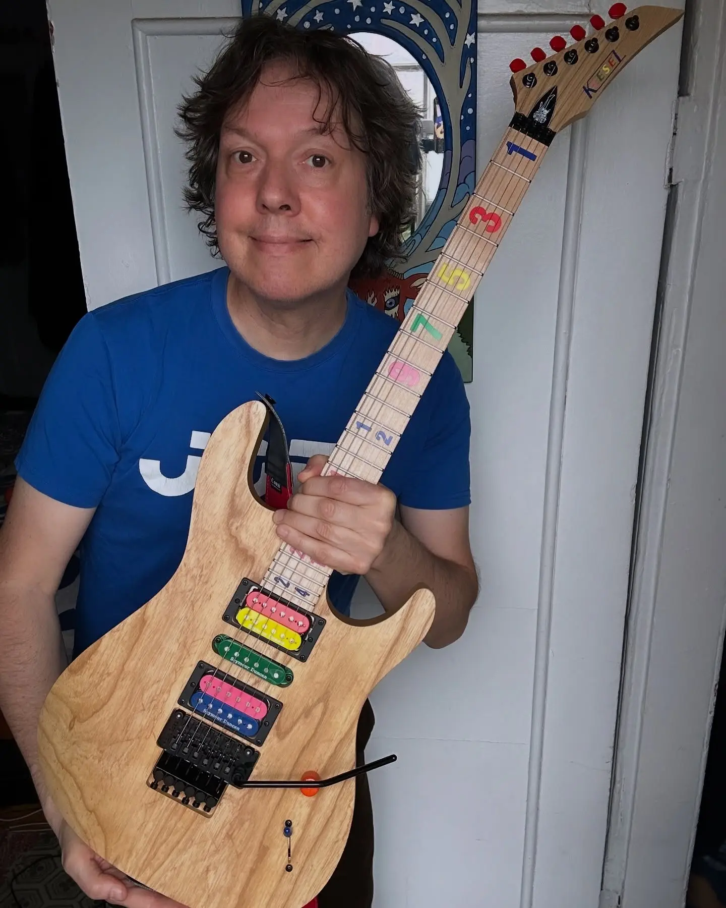 Dave Hill Debuts Kiesel Numbers Guitar Ahead of Milford Gig NYC clouds may linger but a new six-string has fans buzzing for tonight’s Connecticut set!