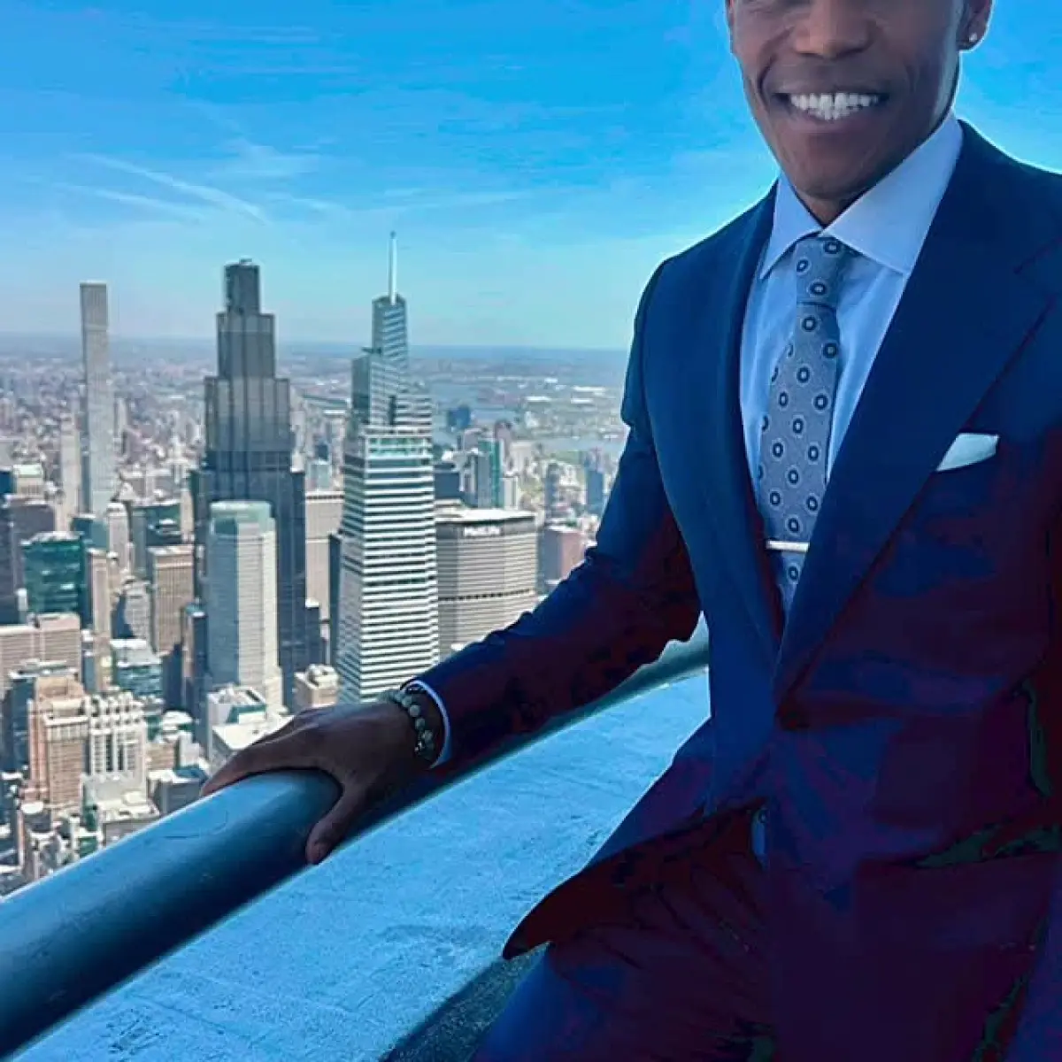 Dead City Press Tour Tops Empire State Gaius Charles shines high at AMC’s iconic NYC press event for season 2 debut.