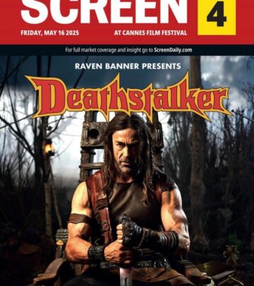 Bernhardt debuts Deathstalker on Cannes cover, directed by Kostanski for a bold film hit!