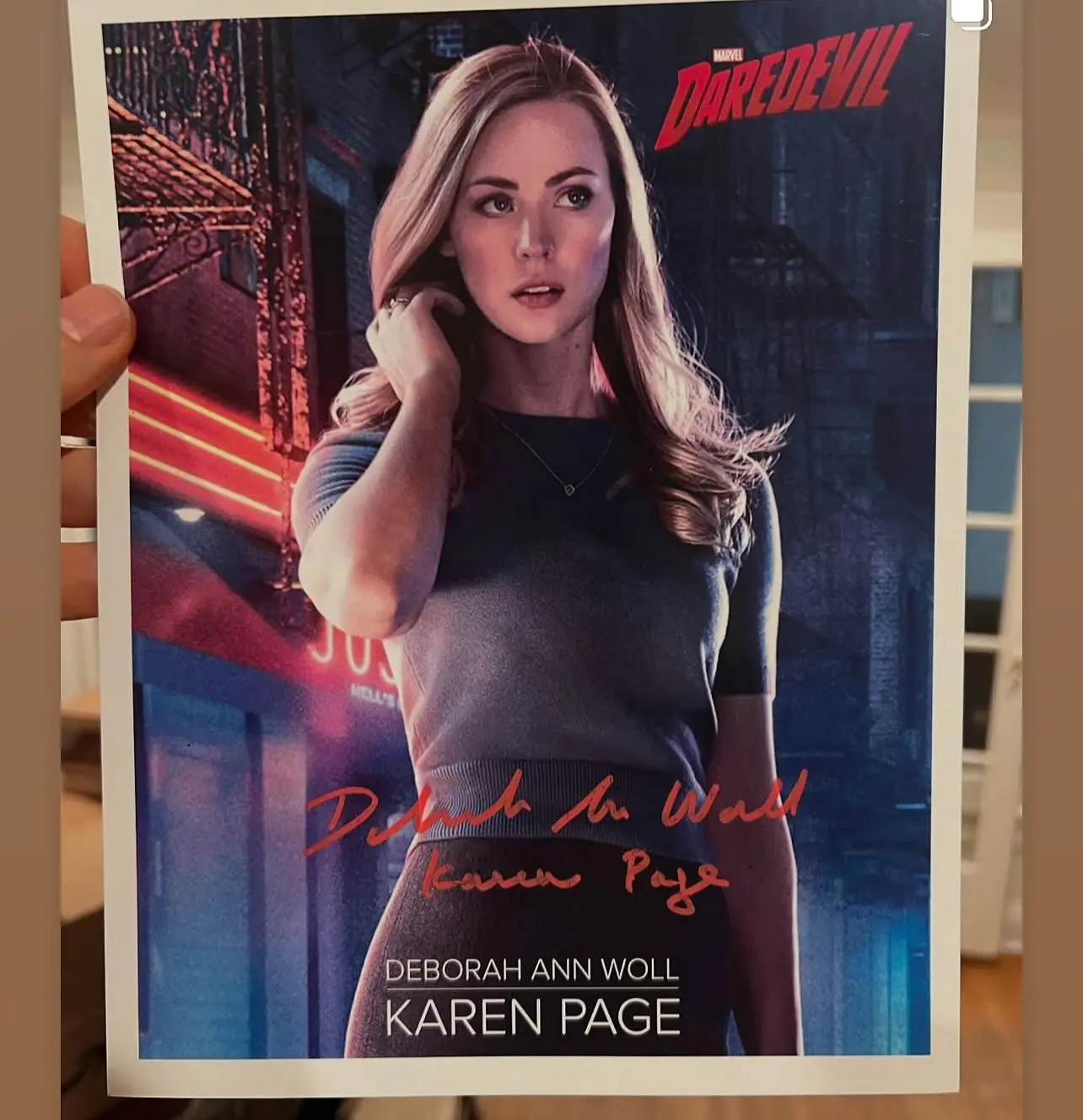 Deborah Ann Woll Auction: Signed Daredevil Photos