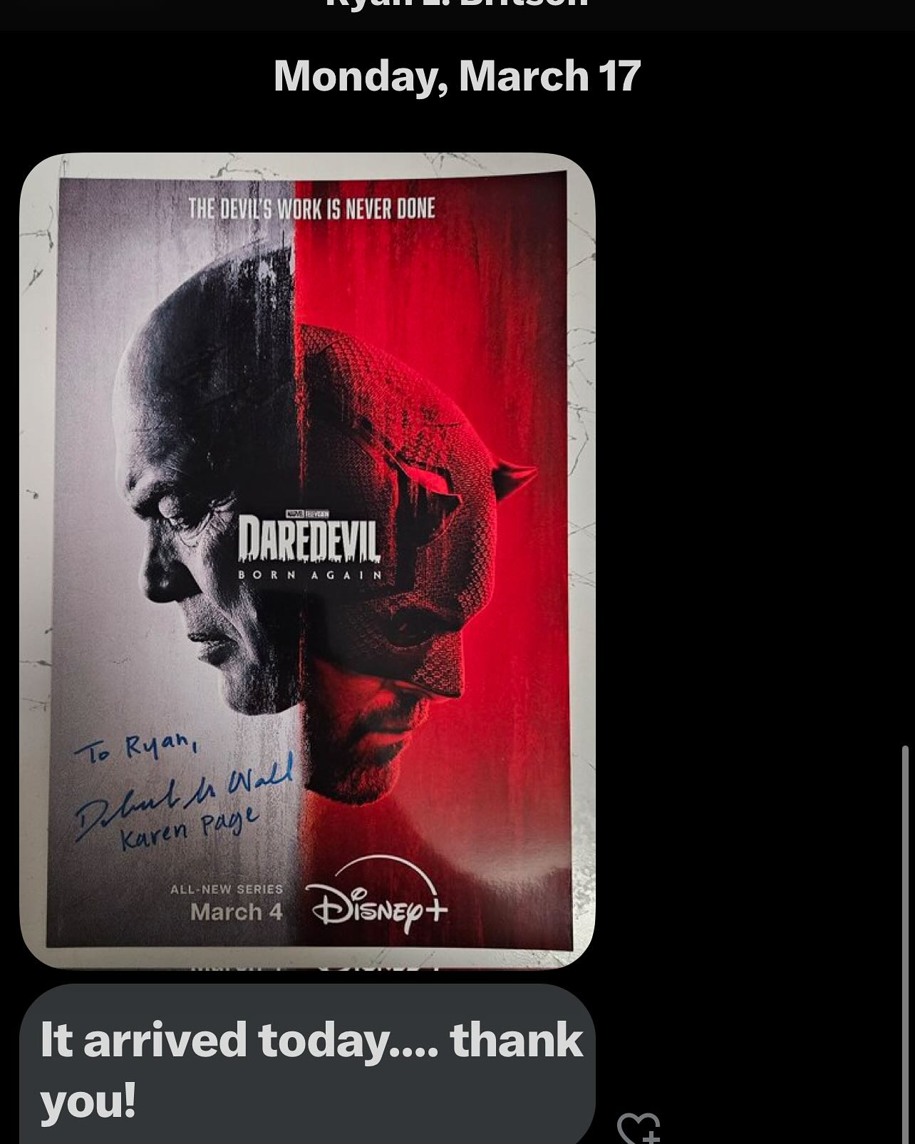 Deborah Ann Woll sells signed, personalized photos on IG with global shipping.