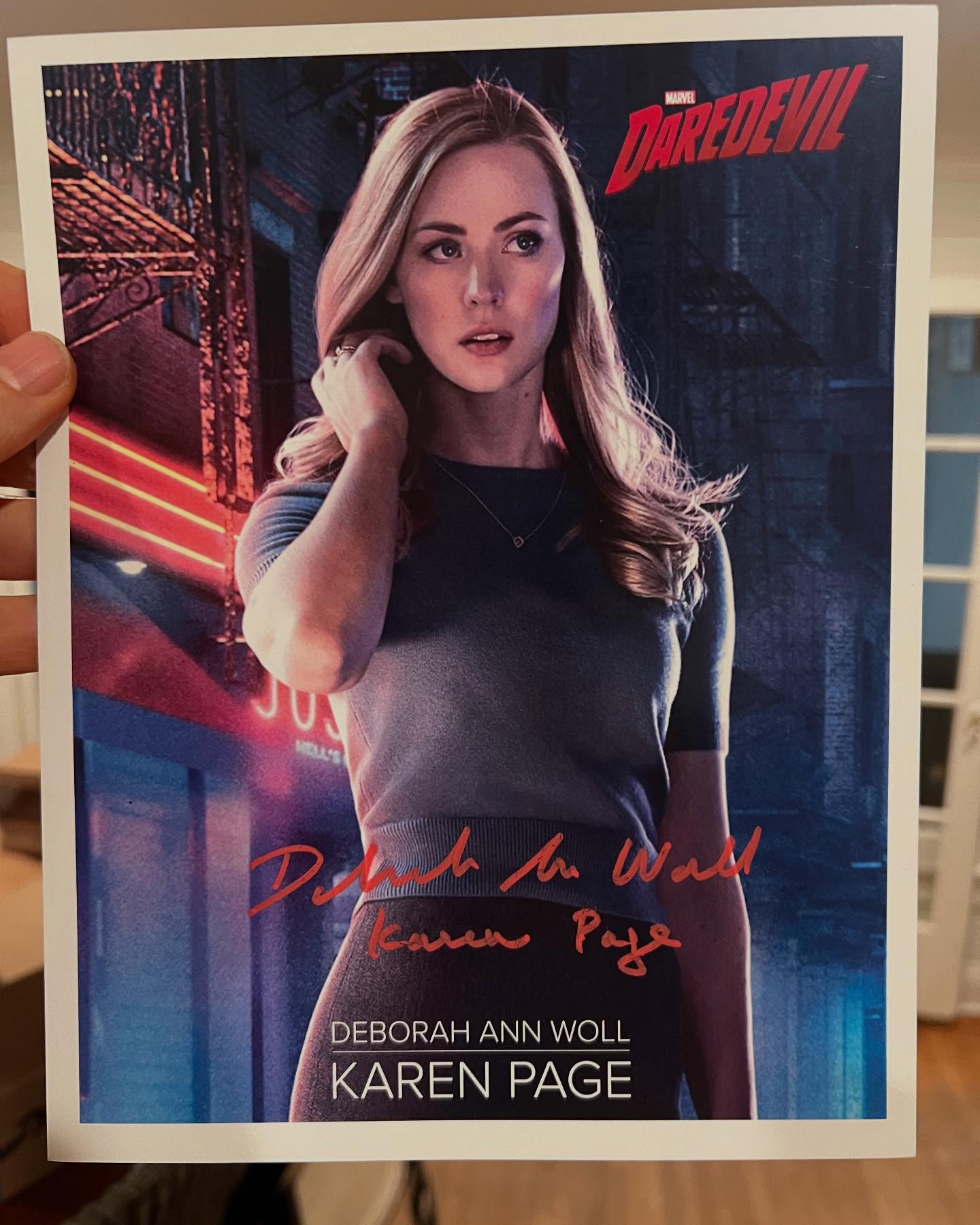 eBay auction of Daredevil memorabilia signed by Deborah Ann Woll benefits Fight Blindness.