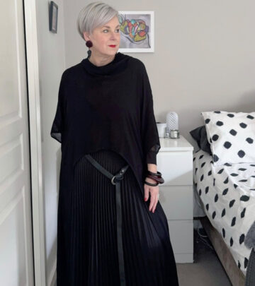 Deborah Gates Styles All Black Layered Look