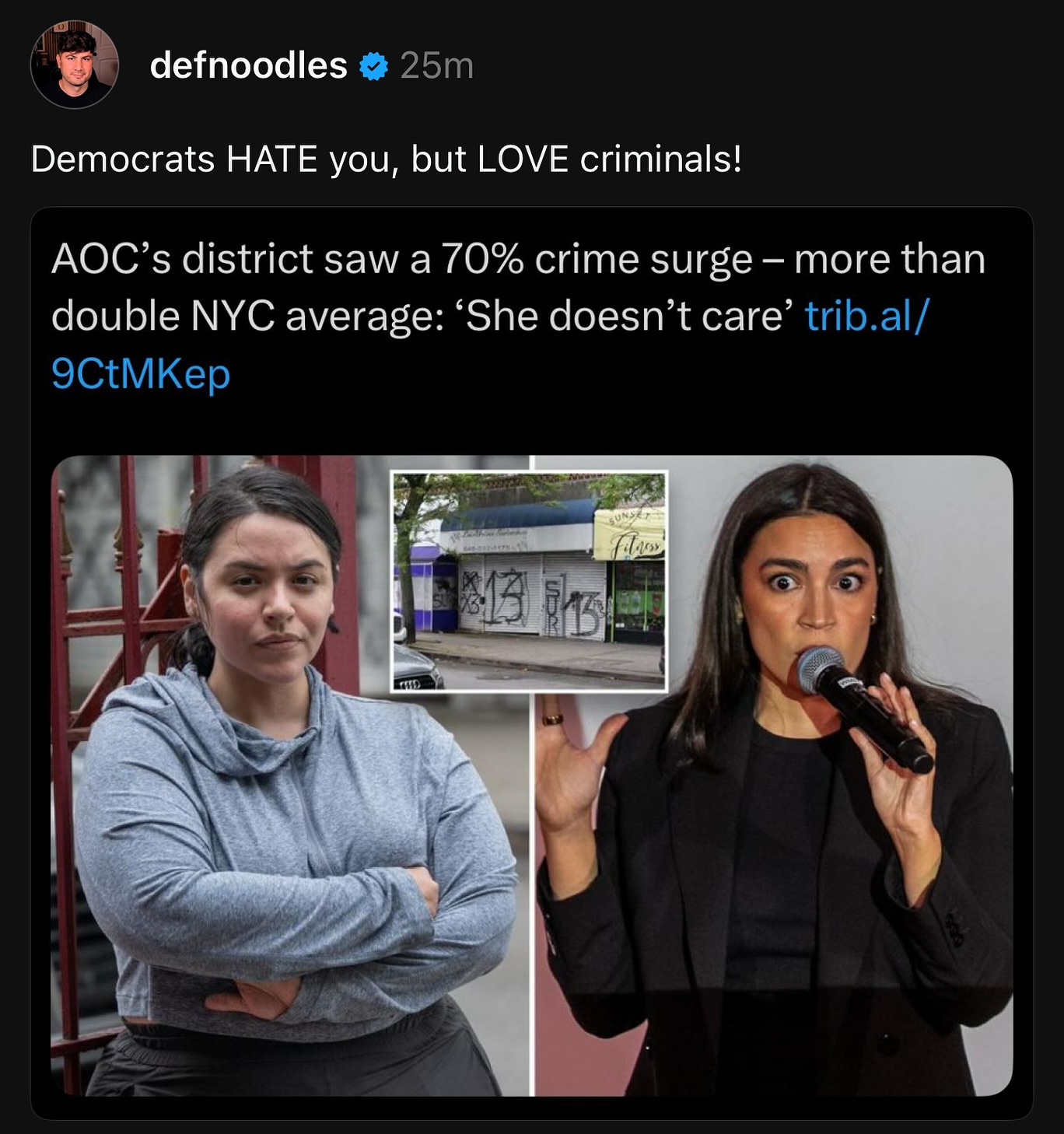 Celebrity influencer Def Noodles fuels social buzz with bold AOC remark today! In Action!!
