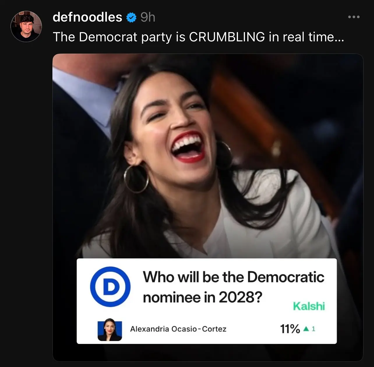 Def Noodles Sparks Debate on AOC’s 2024 Prospects Artist Def Noodles asks if Alexandria Ocasio-Cortez can clinch another term in a fresh Instagram poll