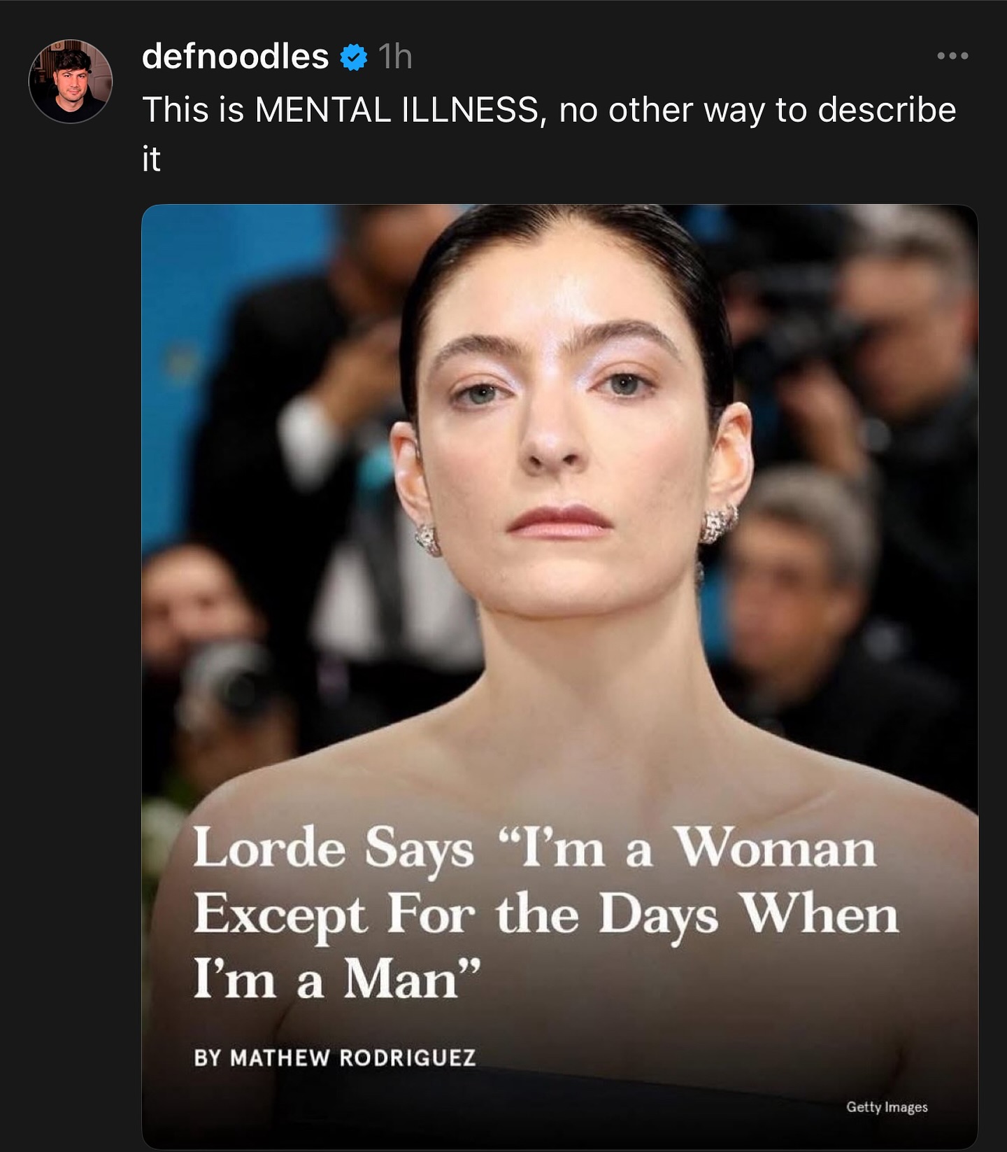 Def Noodles Weighs In On Lorde And Woke Culture Def Noodles sparks debate on cultural commentary and social awareness via Instagram post.!