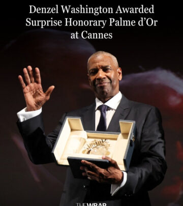 Denzel Washington Honored At Cannes Film Festival