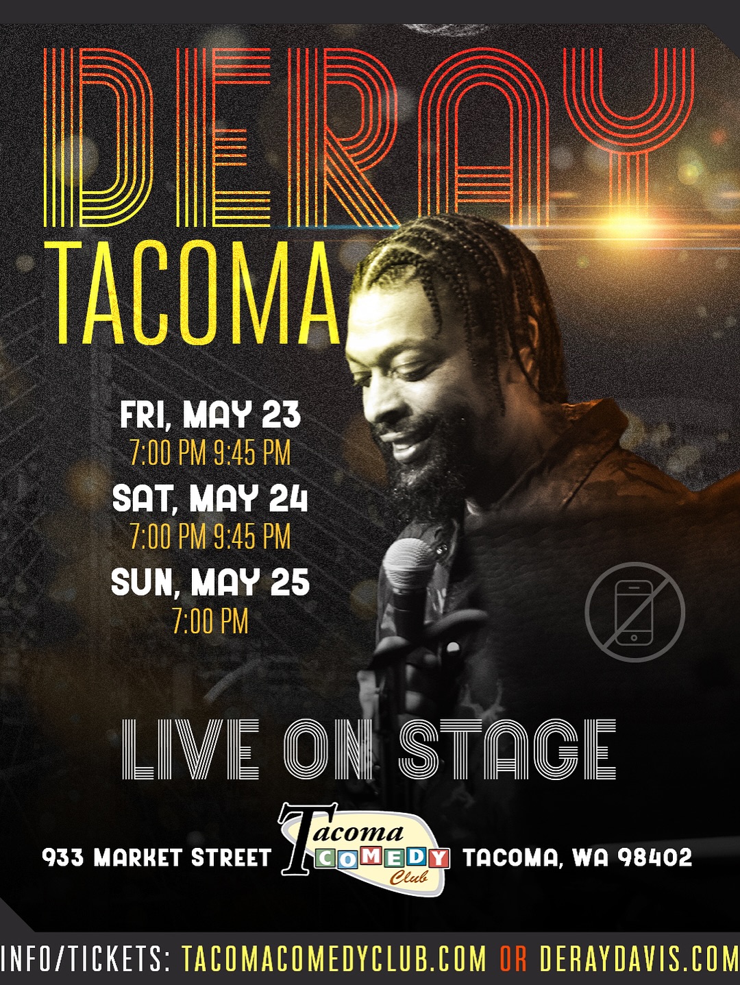 DeRay Davis’s Midday Monday: Almost Sold Out Tonight