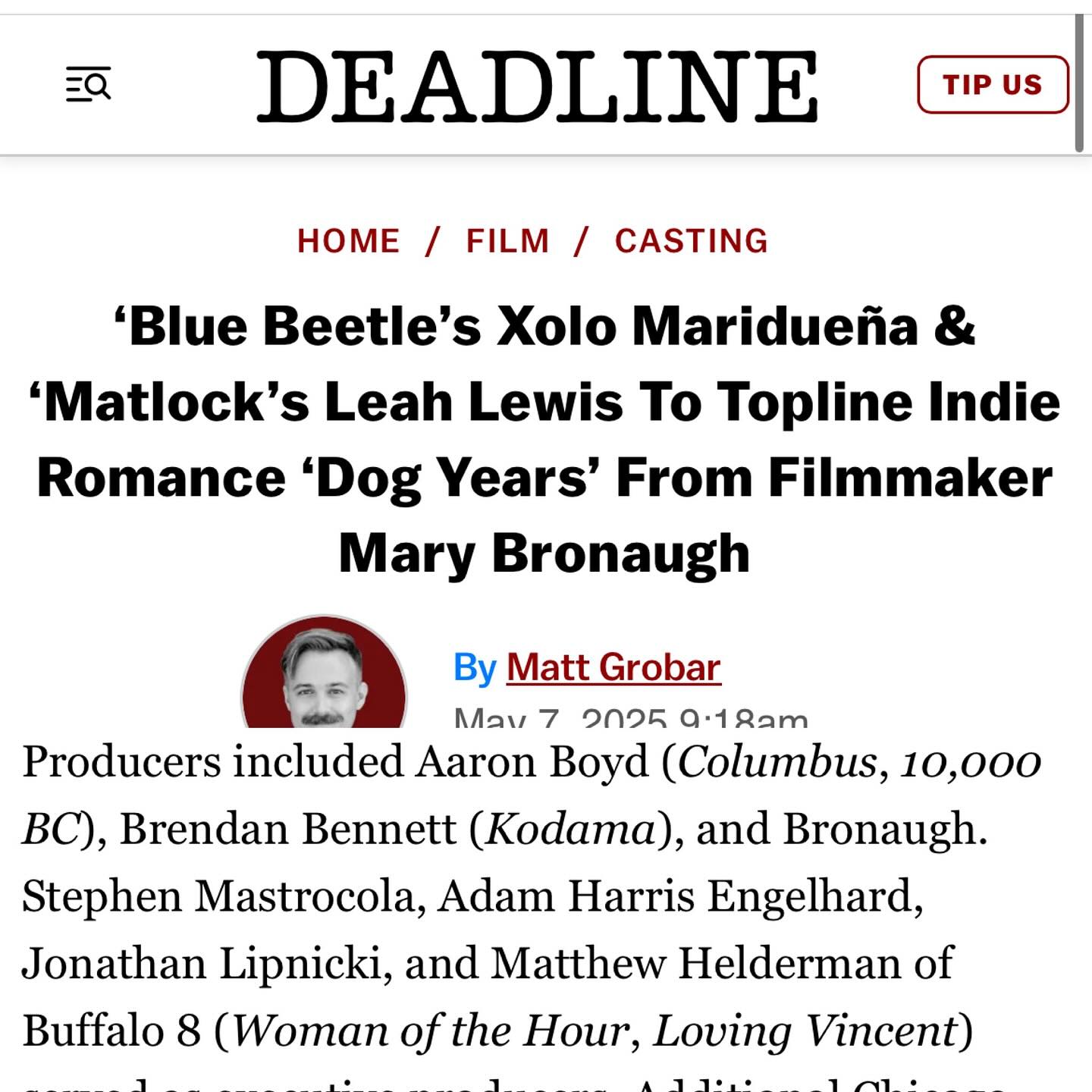 Dog Years Production Wraps With Star-Studded Cast Contemporary romance meets nostalgic intrigue as love, identity, and past secrets collide.