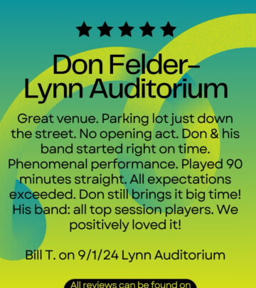 Rock icon lauds Ticketmaster's stellar reviews as his enduring legacy energizes live shows.