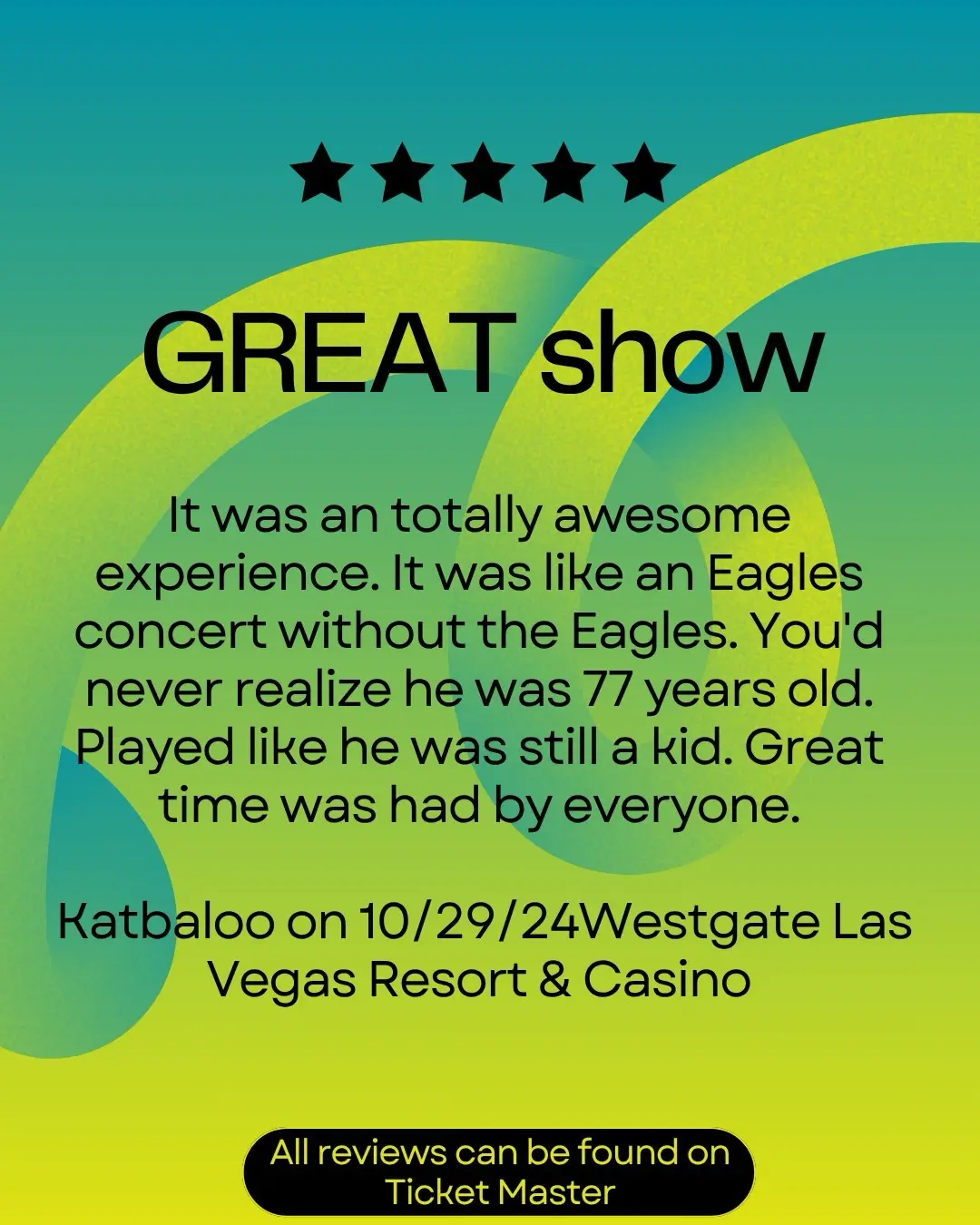 Don Felder Celebrates Stellar Ticketmaster Reviews