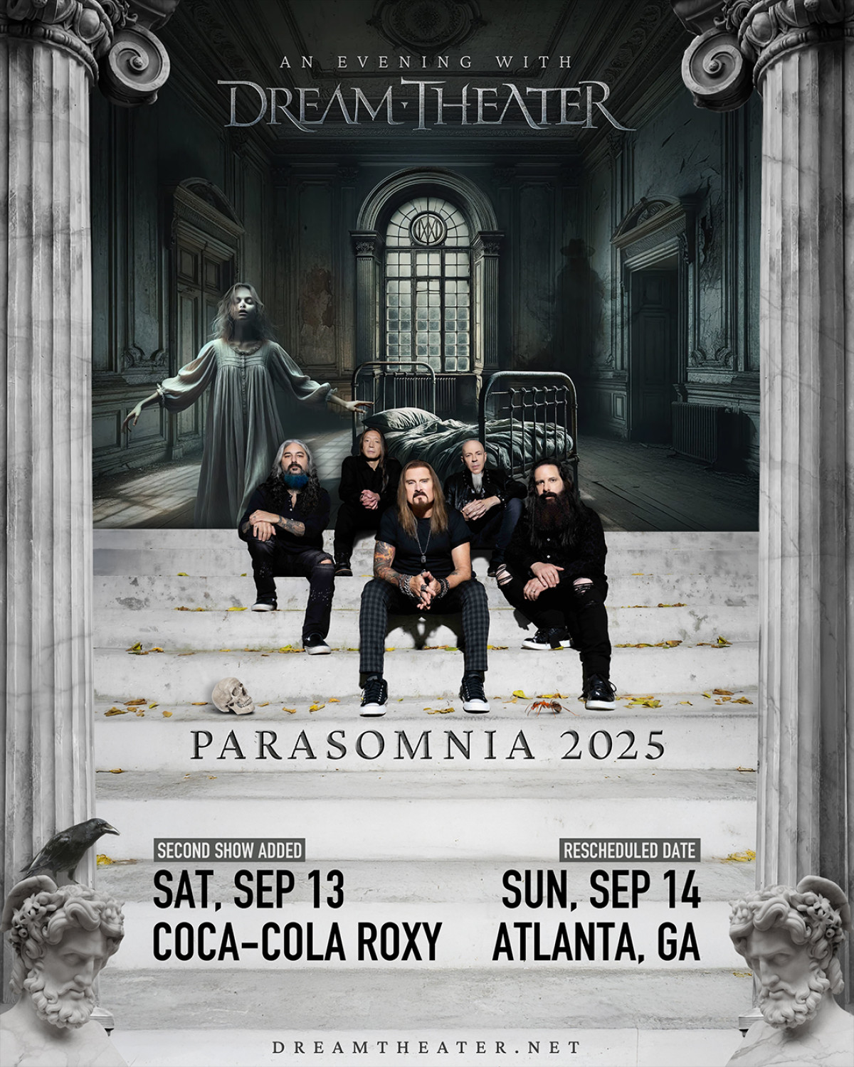 Dream Theater Parasomnia Tour Announced Catch Dream Theater live as they rock the rescheduled Parasomnia Tour at Roxy this Sept.!!