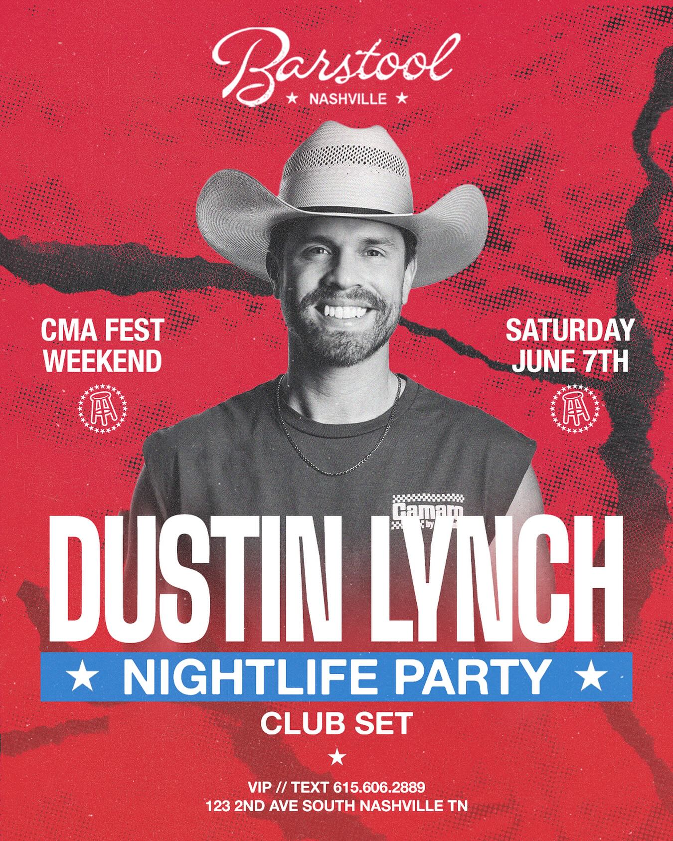 Dustin Lynch Brings New Club Set To Nashville Party with Dustin Lynch as his touring club set returns home to Nashville Saturday night!!