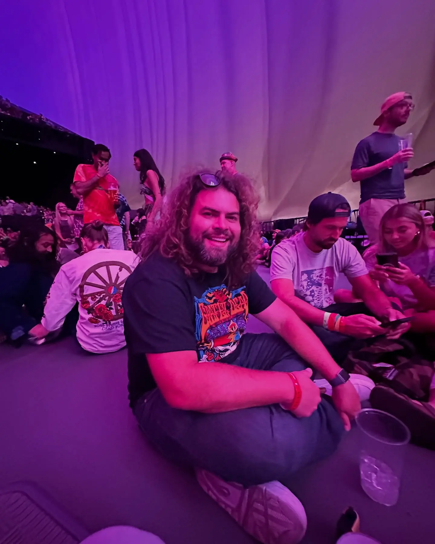 Dustin Ybarra Enjoys Concert at Dead & Co